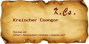 Kreischer Csongor névjegykártya
